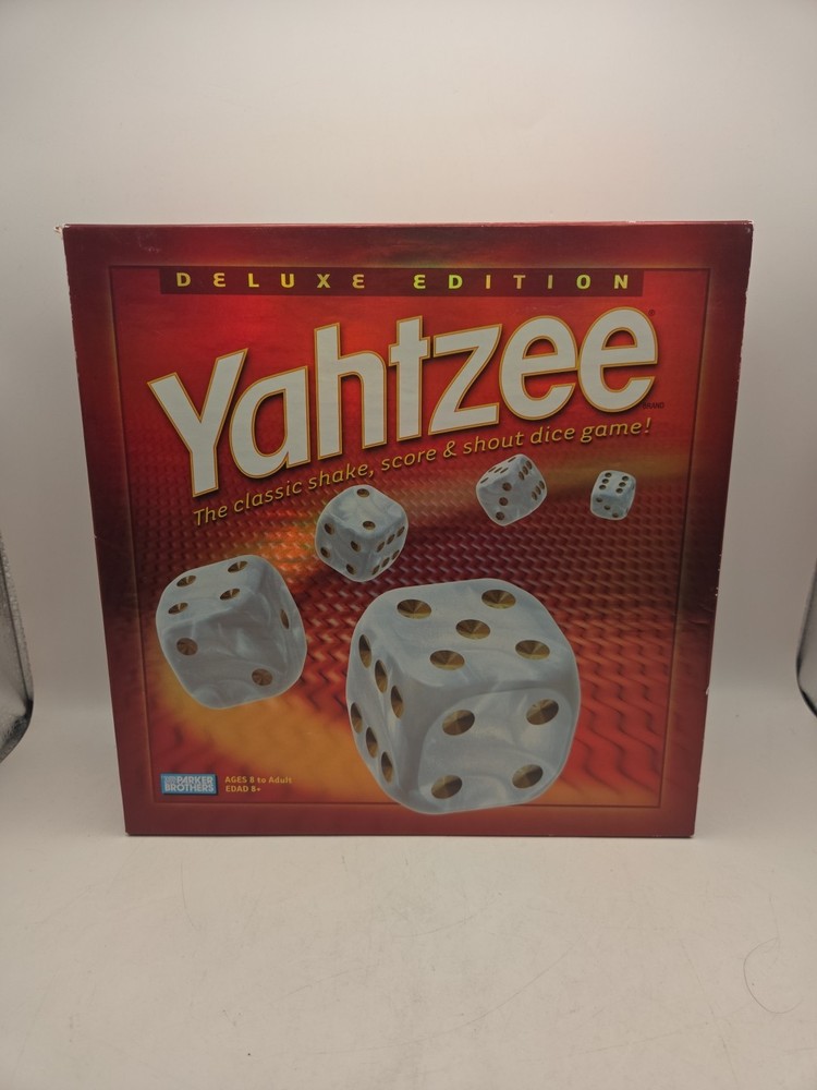 2004 Yahtzee Deluxe Edition Board Game Glittering Dice