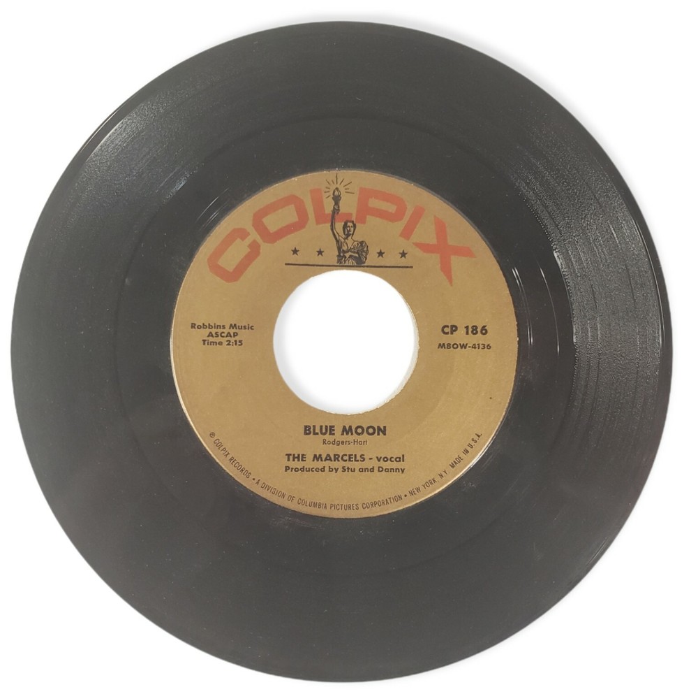 The Marcels Blue Moon & Goodbye To Love on Colpix 45 RPM DooWop Jukebox TESTED!
