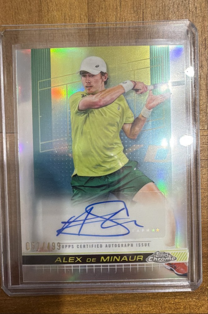 2024 Topps Chrome - Autographs I Alex de Minaur #TCA-ADM Refractor /499 (AU)