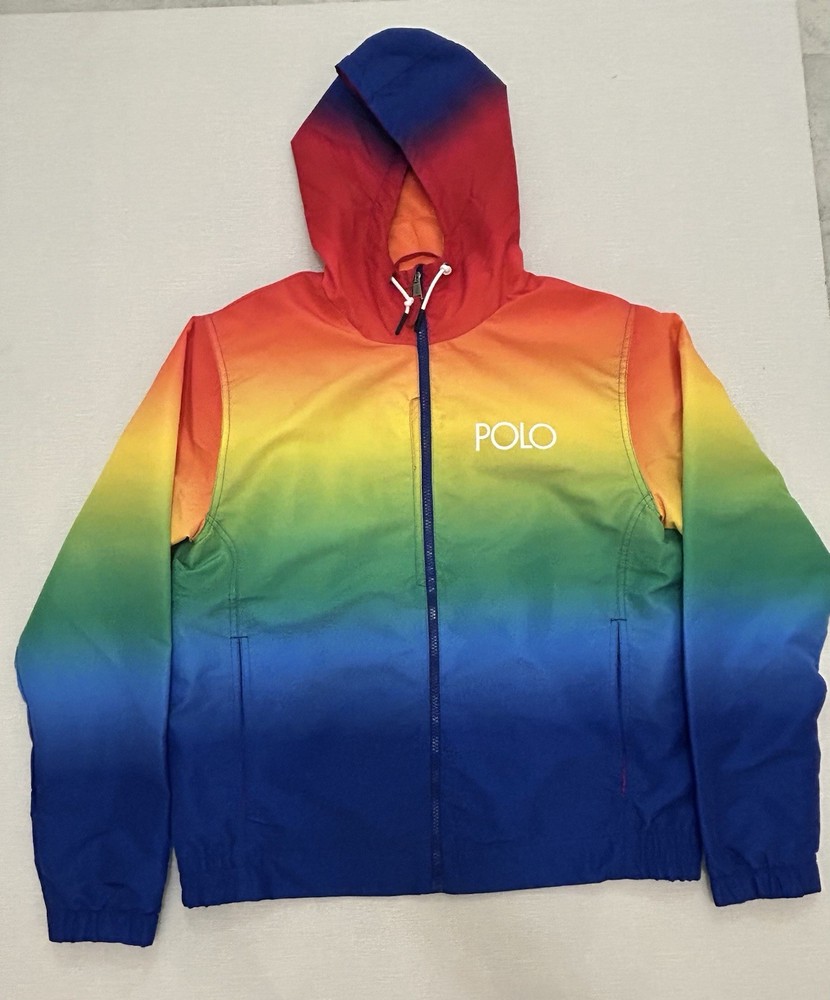 POLO RALPH LAUREN Men's Size Medium Ombre Packable Water-Repellent Jacket $298