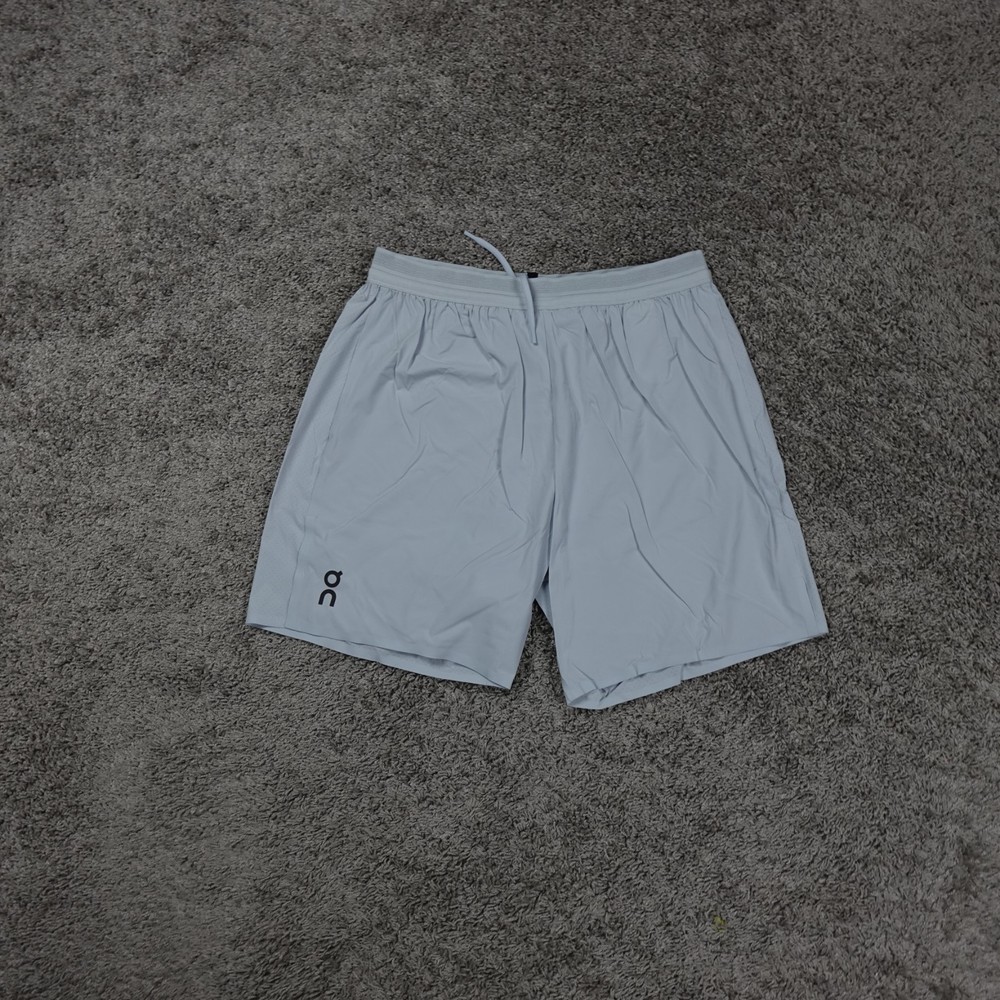 On Cloud Performance Shorts Mens Mediumn Hybrid Lined Shorts Gray