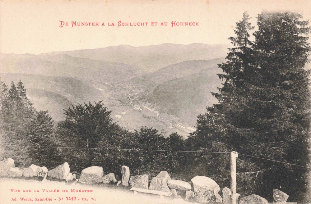 France De Munster à la Schlucht et au Hohneck Postcard AJ/18