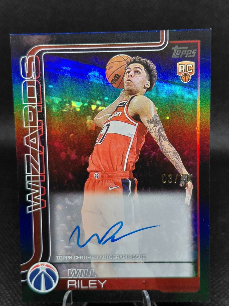 2025-26 Topps Will Riley #221 Black Rainbow /10 (RC)