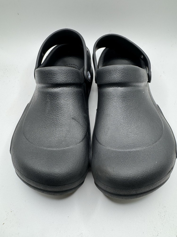 Crocs Bistro Clog 10075 Black Slip Resistant Shoes Unisex M8/W10 EUC