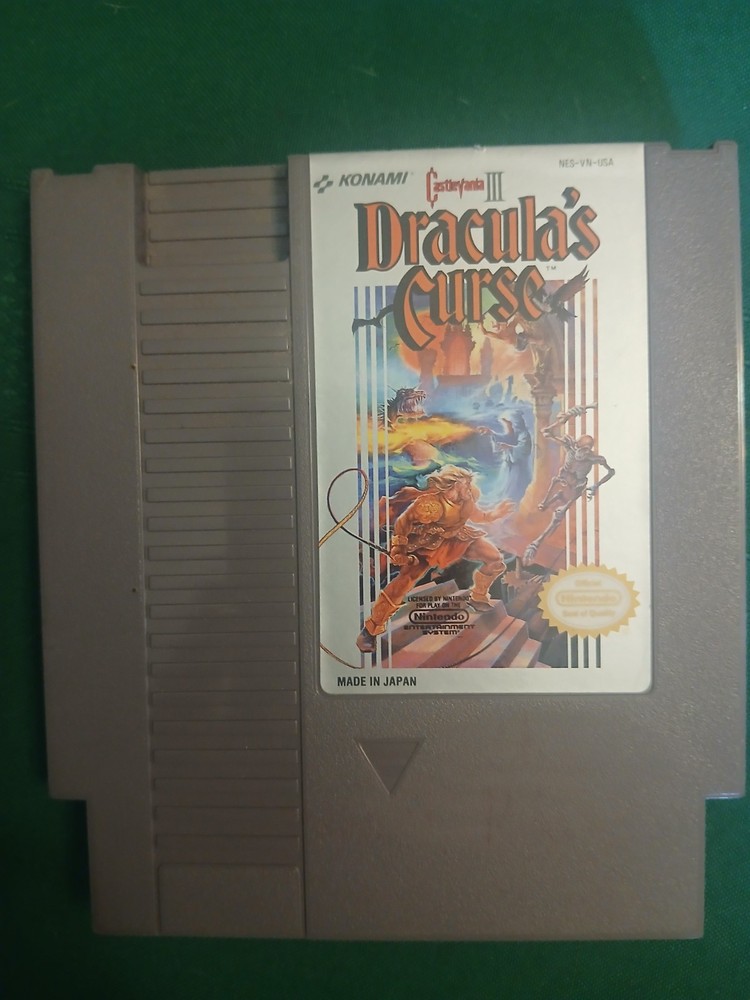 Konami Castlevania III: Dracula's Curse Nintendo NES. Authentic. Tested/work.