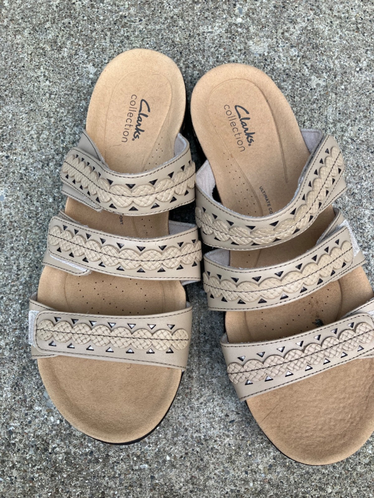 Clarks Laurieann Cove Womens Flat Sandal Size 11 Excellent Condition  