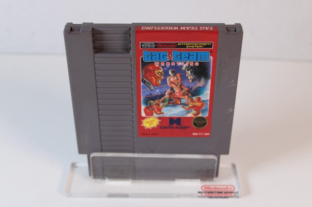 Tag Team Wrestling (Nintendo NES) Authentic, game cart only, tested/works