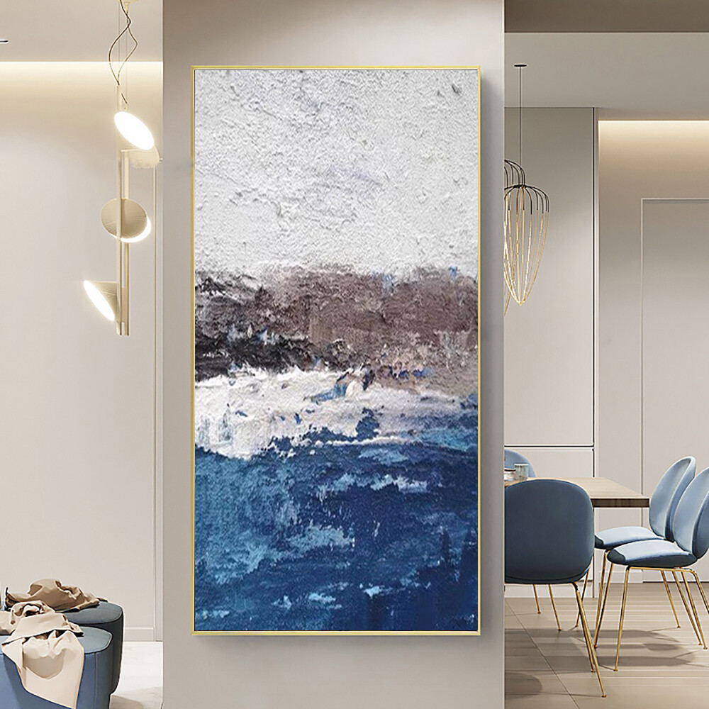 Abstract Oil Painting Handmade Modern Canvas Art Decorative Knife Landscape