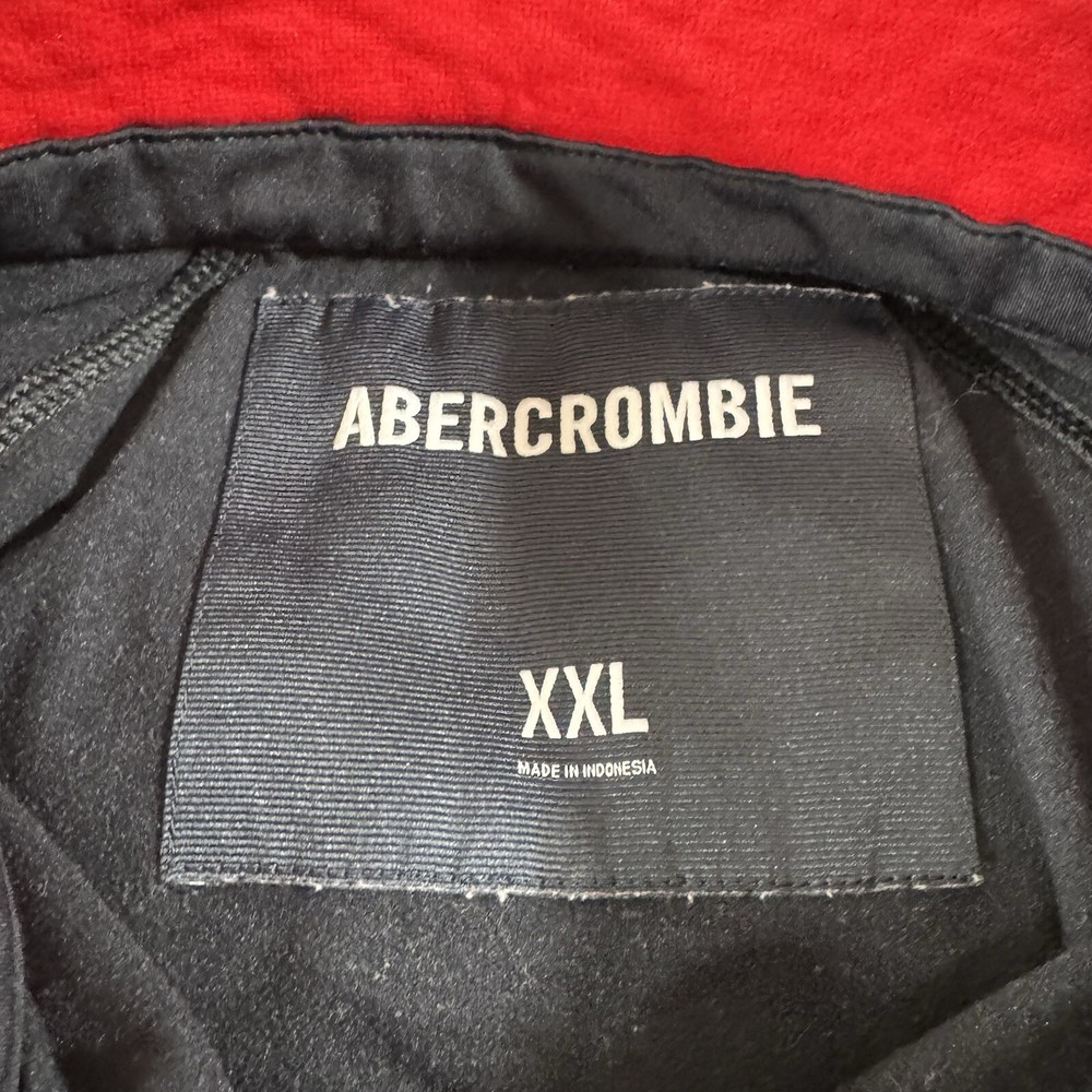 Abercrombie & Fitch 1/4 Zip Pullover Size XXL Blue  Stretch Athletic