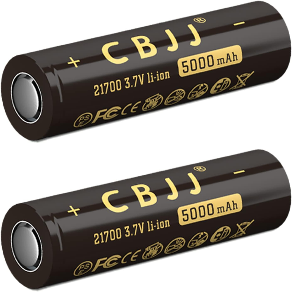 21700 Rechargeable Battery, 3.7 Volt 21700 Battery 5000Mah Flat Top 21700 Li-Ion