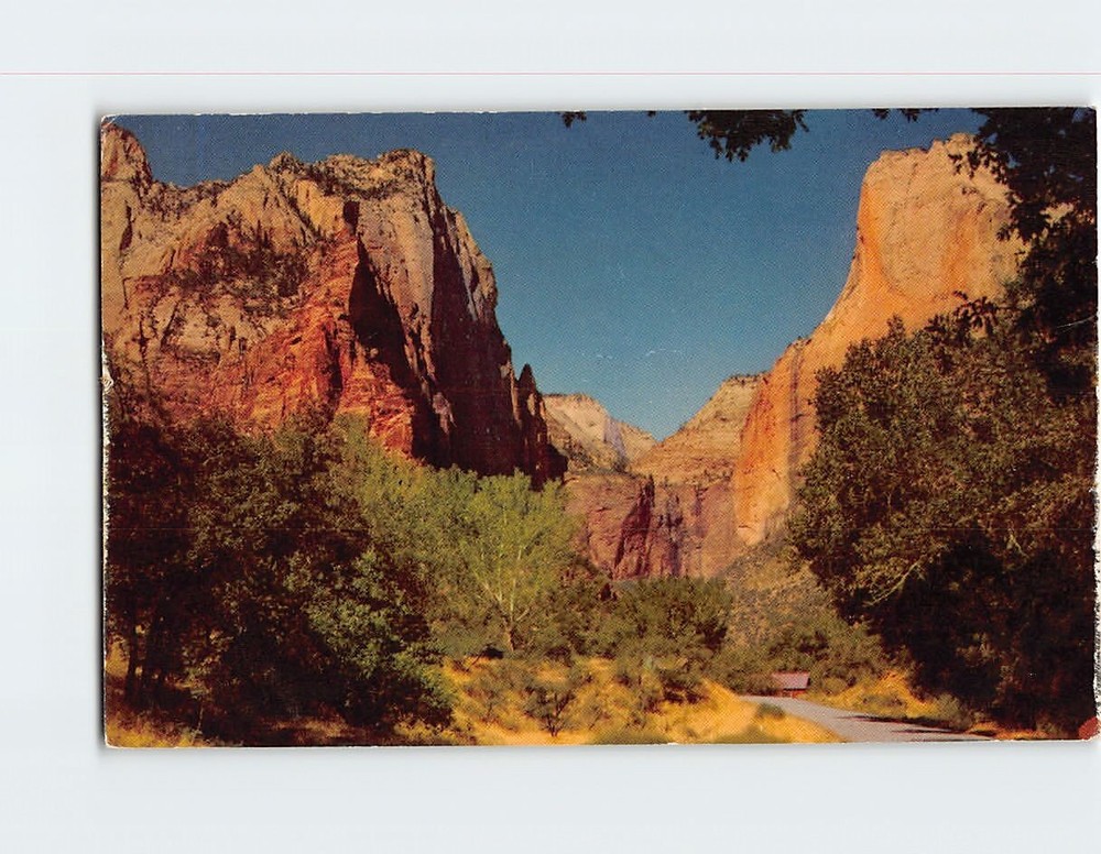 Postcard Court of the Patriarchs Zion National Park Utah USA