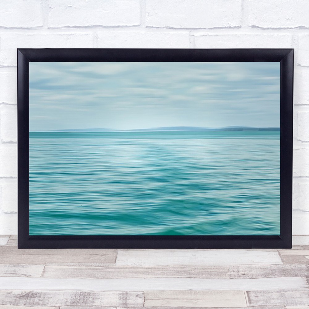 Lightness Painterly Lake Lakes Waterscape Countryside Rural Sea Wall Art Print