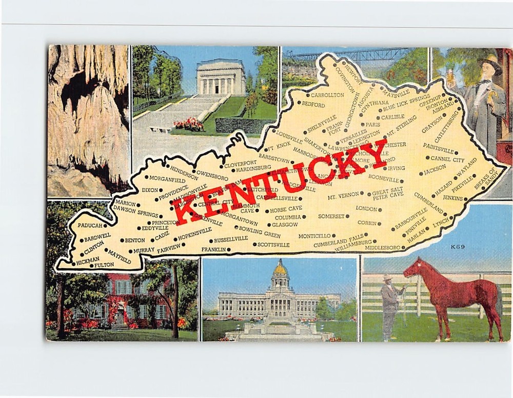 Postcard Views/Scenes n Kentucky USA