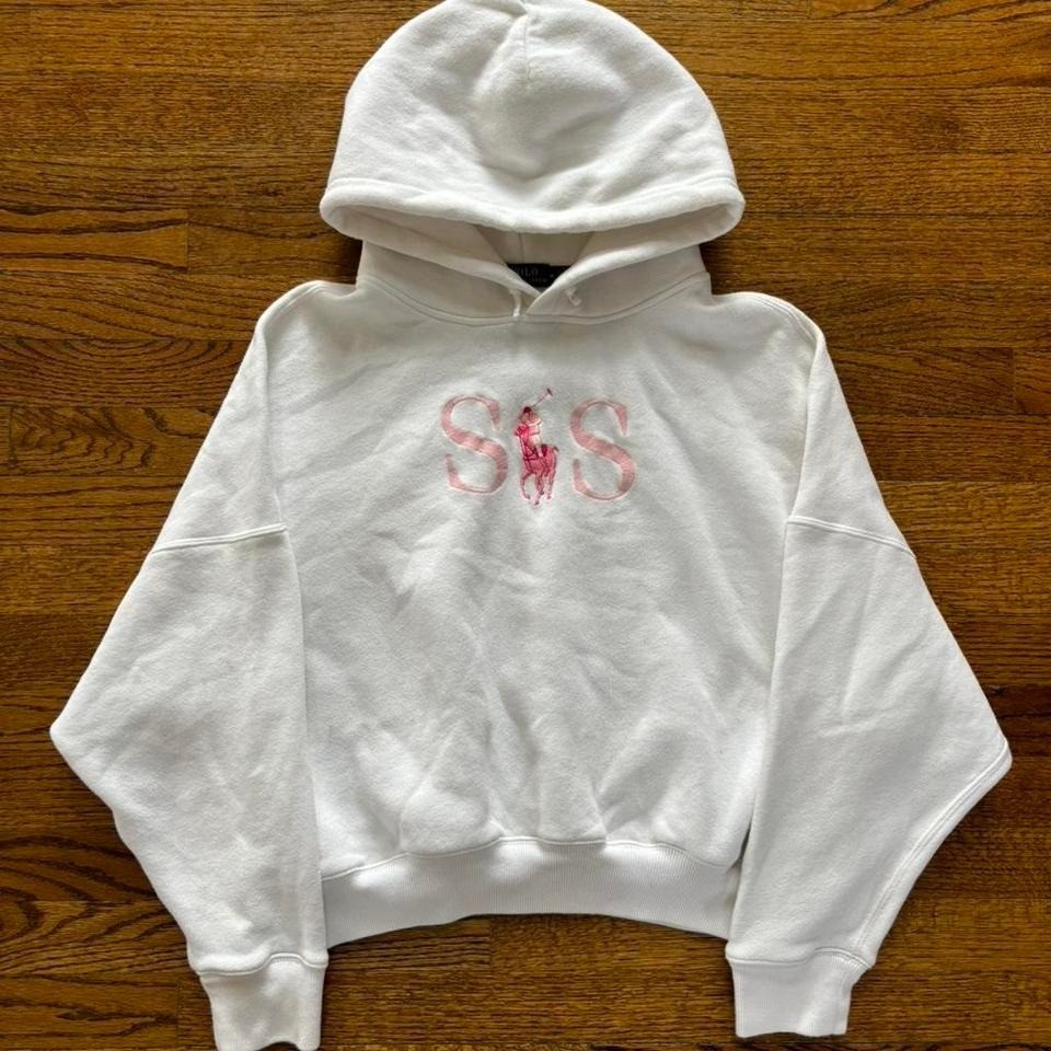 Y2K Women's Polo Ralph Lauren Graphic Pull-Over Hoodie