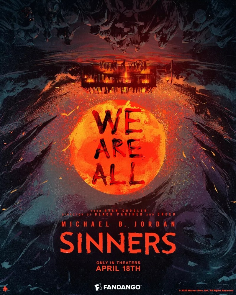 Sinners 2025 Movie Poster Wall Art Decor