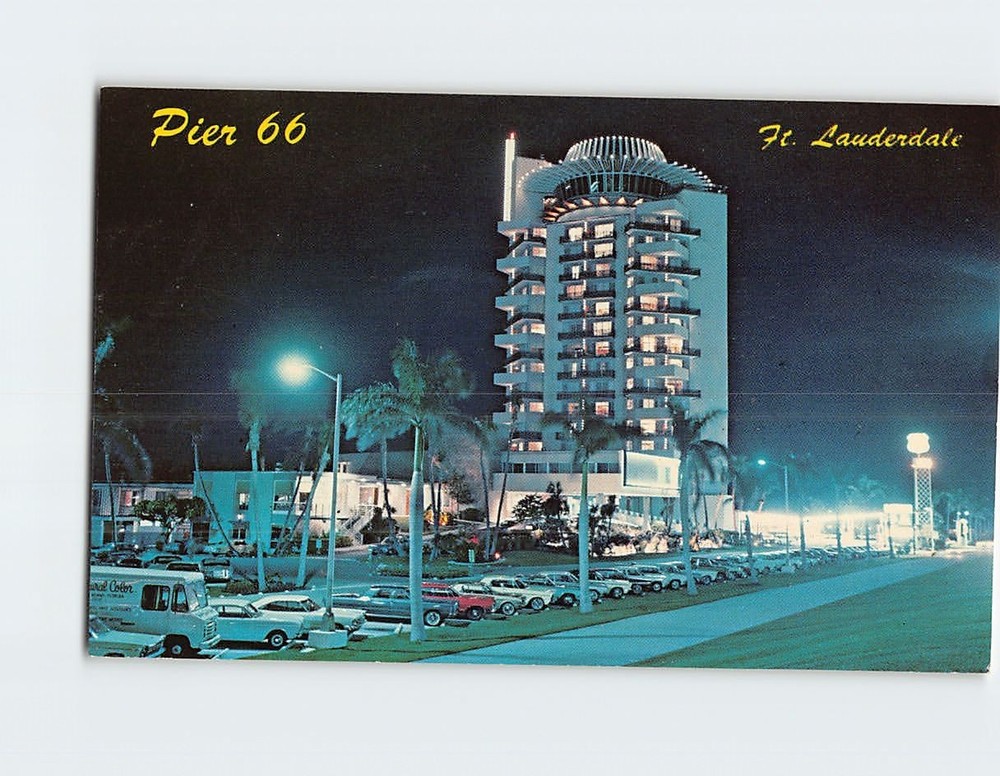 Postcard Pier 66 Motor Hotel & Restaurant Fort Lauderdale Florida USA