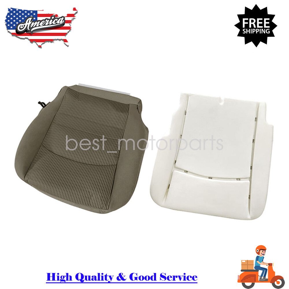 Driver Bottom Cloth Seat Cover Tan & Foam Cushion For 09-12 Dodge Ram 1500 2500