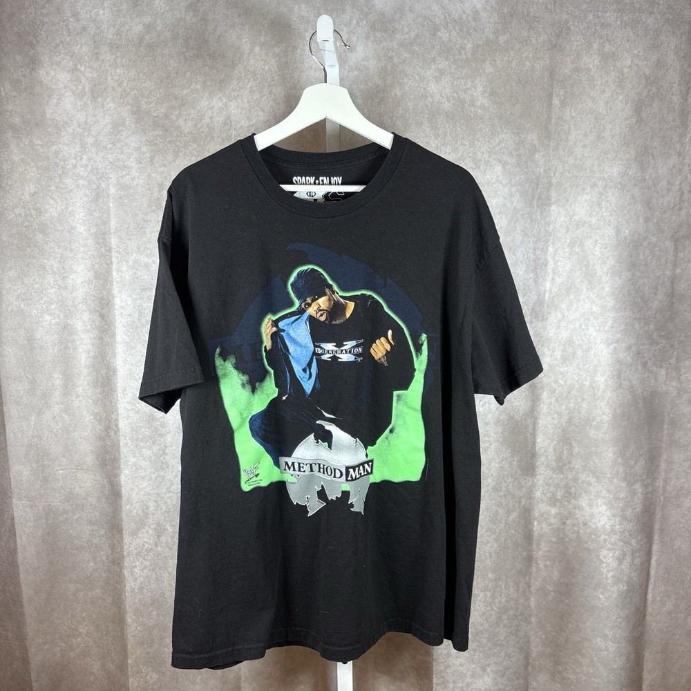 RARE - Vintage Style 90s WWF Wrestling Method Man Wu-Tang Promo IYKYK Rap Tee
