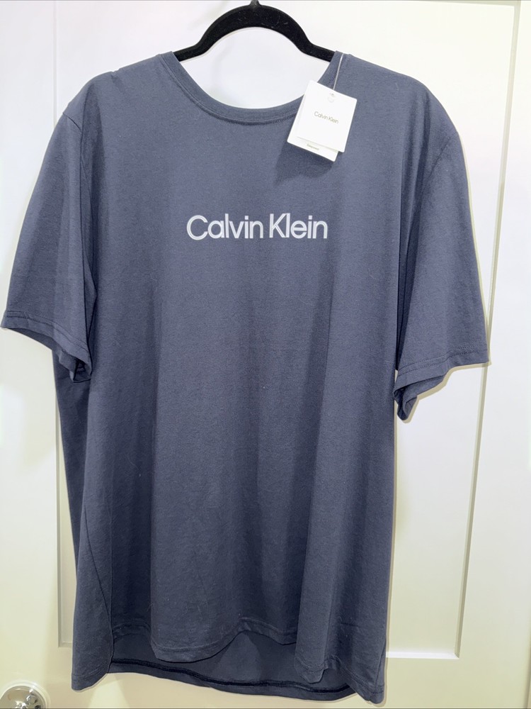 Calvin Klein Men's T-shirt Sleepwear Logo Short Sleeve Crew Neck Size XL