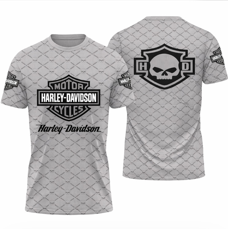 Hot 3D All Over Printed Harley-Davidson T-Shirt Limited Edition - Top Gift S-5XL