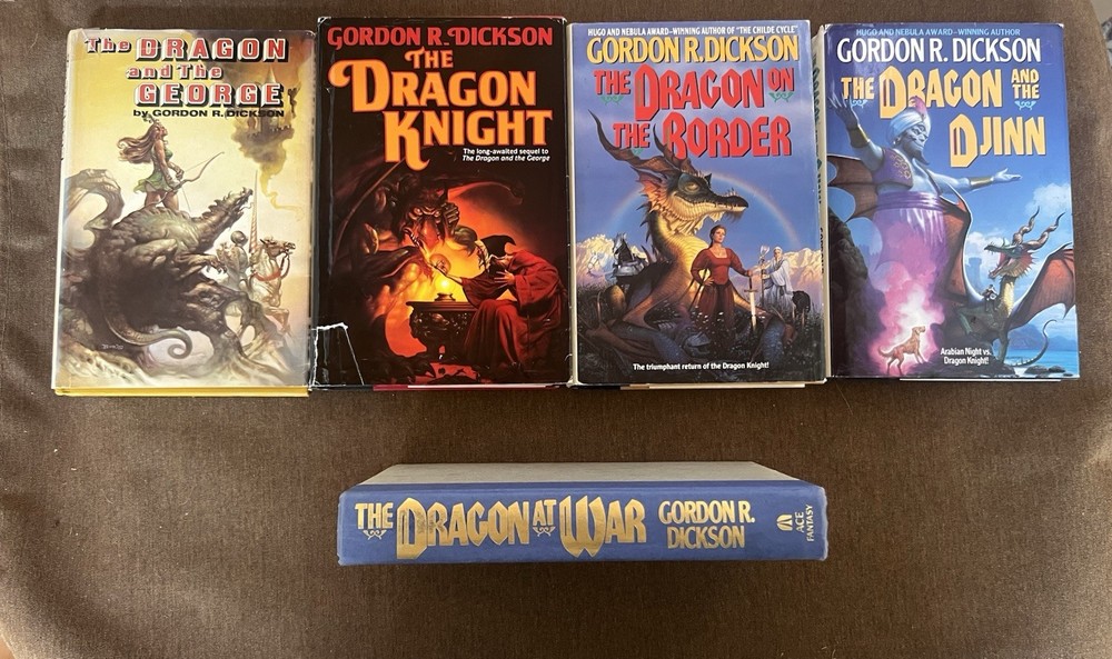 Gordon R. Dickson Dragon Book Lot of 5 Hardcover Ace/TOR