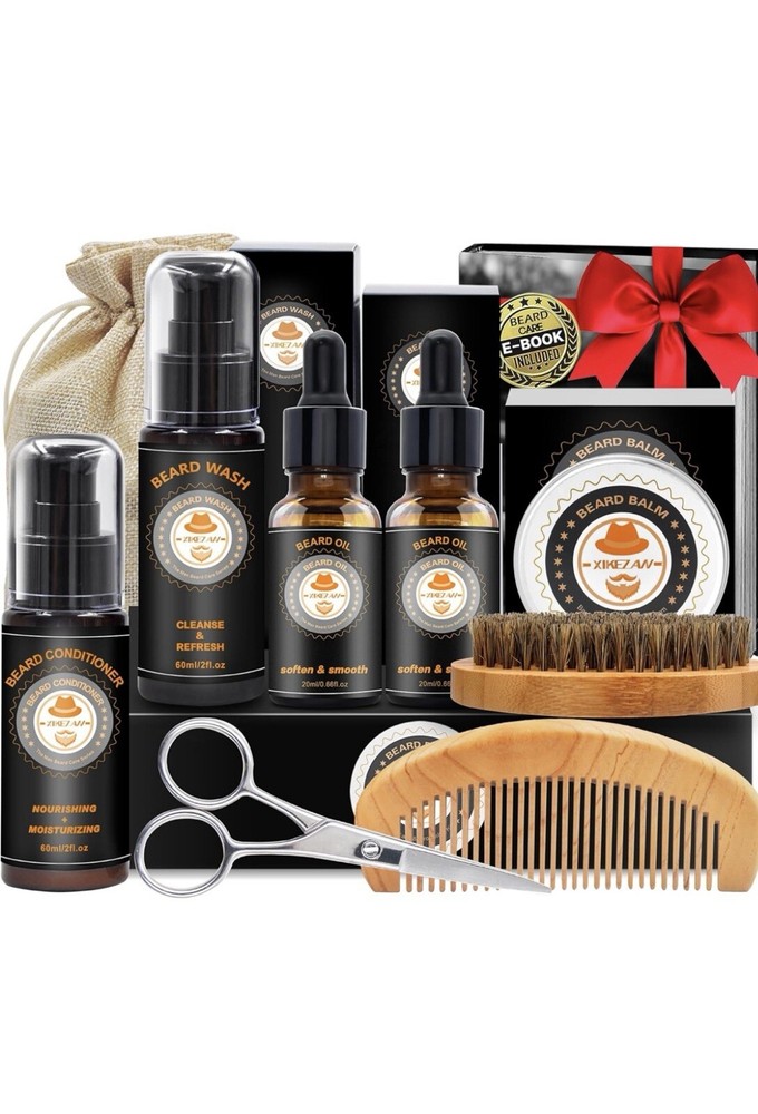 Best Beard Grooming Kit for Men - Father's Day Gift Idea with Conditioner