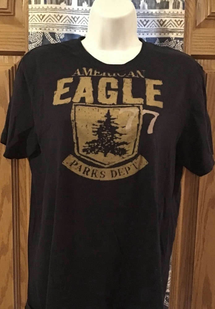 American Eagle Outfitters Black Vintage Fit Graphic Crew Neck Men's T-Shirt S