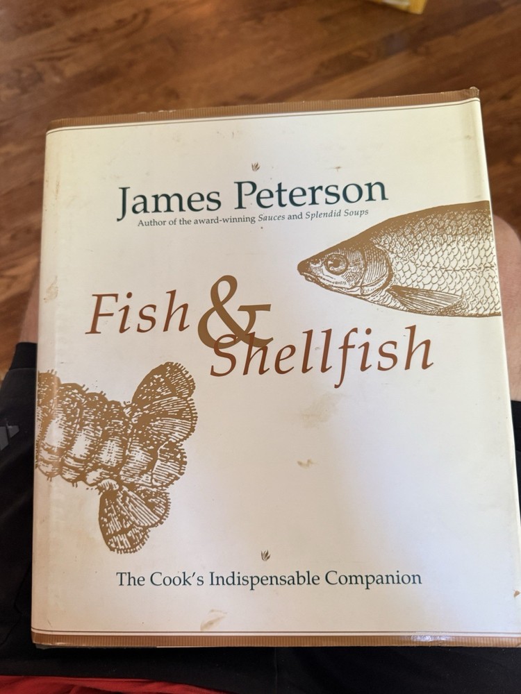 James Peterson / Fish & Shellfish / Cookbook / 1st Edition / 1996 / EX++