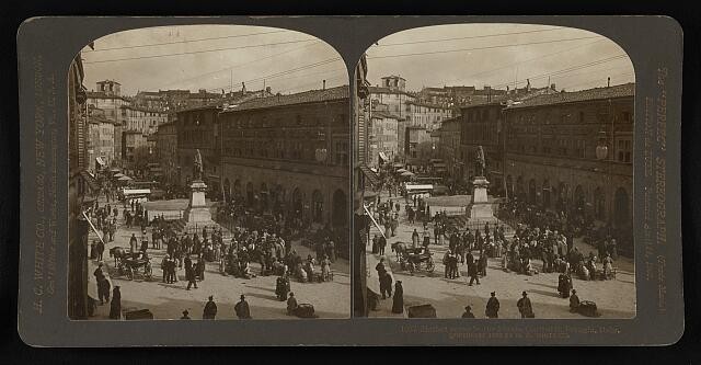 Photo:Market scene in the Piazza Garibaldi,Perugia,Italy