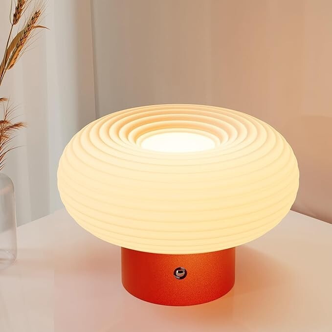 Mesa noche táctil hongo portátil recargable lámpara decorativa LED  