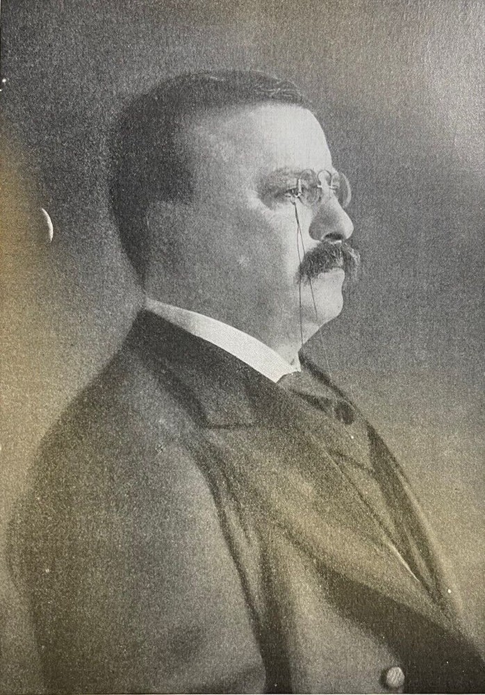 1903 Vintage Magazine Illustration President Theodore Roosevelt