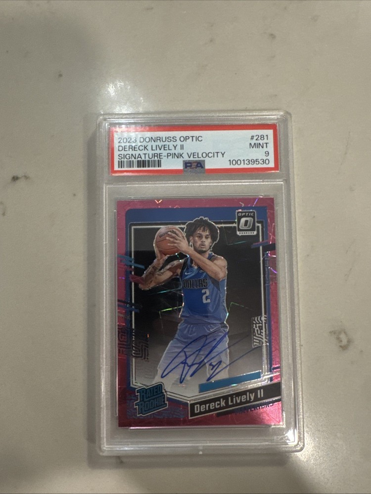 2023-24 Panini Donruss Optic /79 auto - Rated Rookie Dereck Lively #24