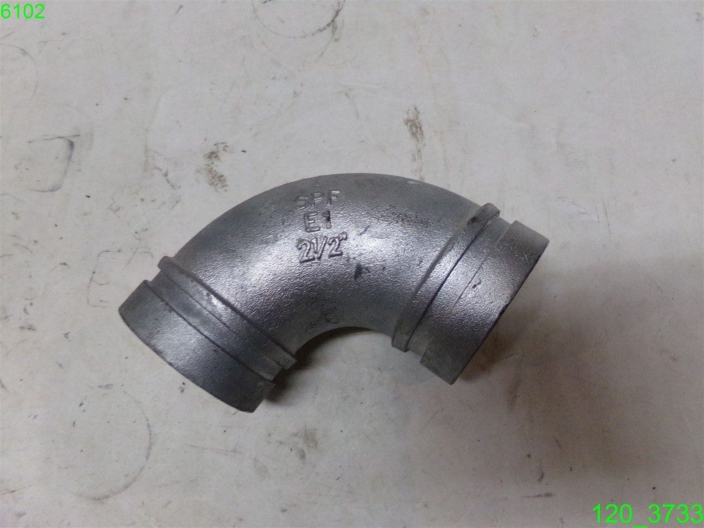 Spf E1 , 2-1/2” Galvanized 90 Degree Grooved Elbow - New