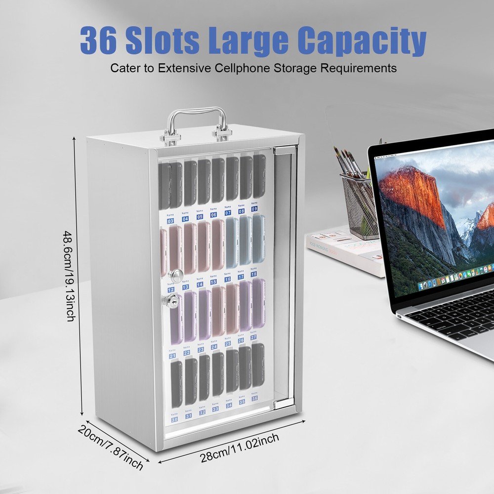 Storage Cabinet for Cell Phones Storage Cabinet Lockable Desk Drawer Organizer