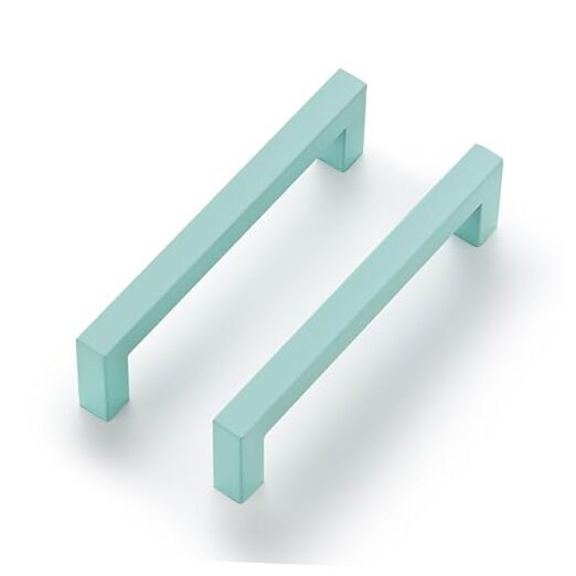 Pack 5 Inch Kitchen Square Cabinet Handles Cabinet Pulls Drawer Pulls 1 Green