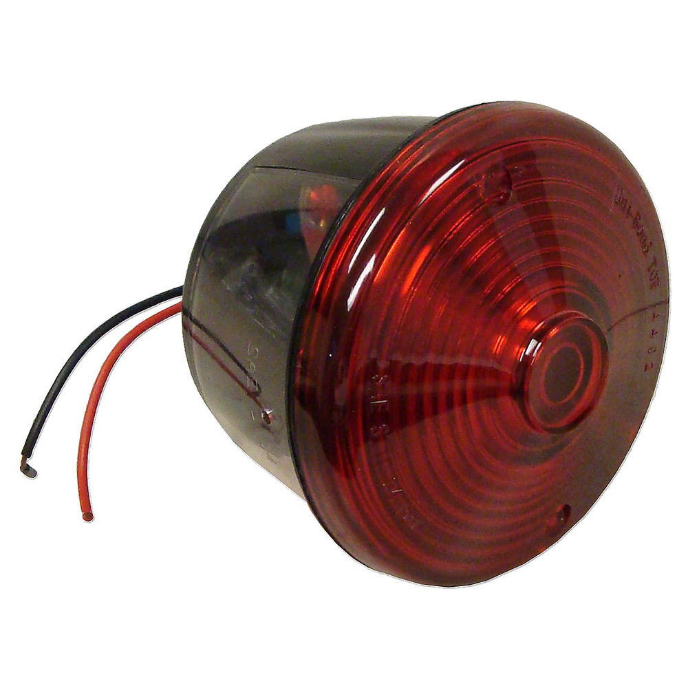12V Round Red Tail Light Assembly Fits Cockshutt Replaces 370716R91