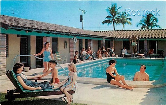 FL, Miami, Florida, Royal Motel, Pool, Dexter Press No. 90522