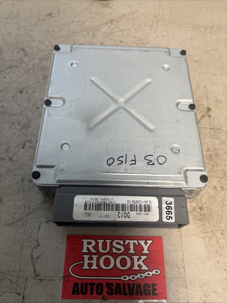 2003 FORD F150 ENGINE COMPUTER MODULE ECU ECM 3L3A-12A650-DD