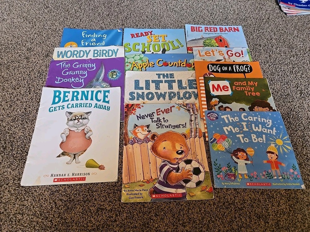 Children's Scholastic Picture Book Lot Of 12