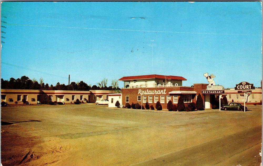 Grenada MS-Mississippi, Monte Cristo Court, Vintage Postcard
