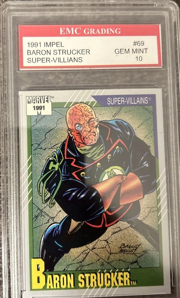 1991 Marvel Universe Baron Strucker #69  EMC Graded 10 GEM MINT