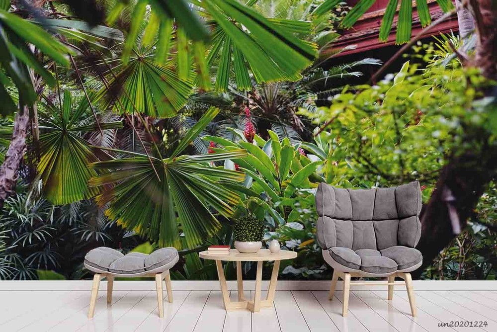 3D Tropical Plants Wall Murals Wallpaper Murals Wall Sticker