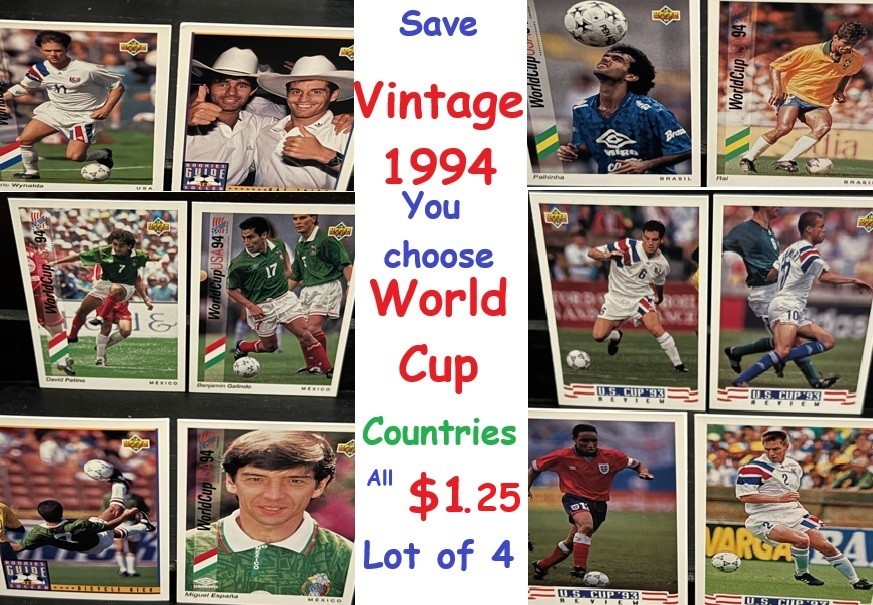 1993 Upper Deck Soccer 1994 World Cup LOT of 4 You pick! T2