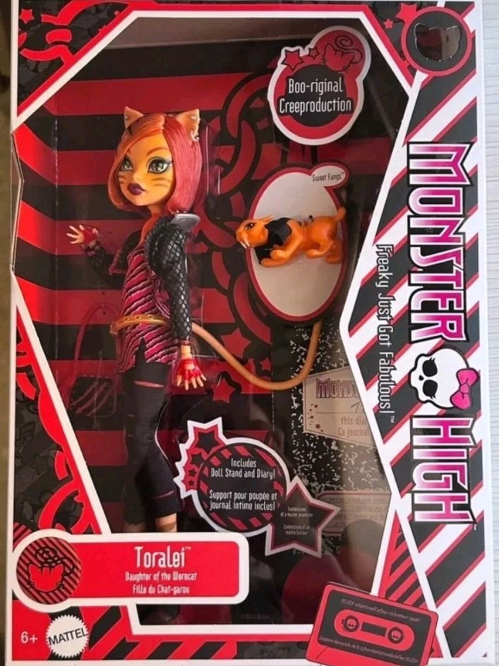 Monster High Toralei Stripe Boo-riginal Creeproduction G3 Doll 2025 (PRE-ORDER)