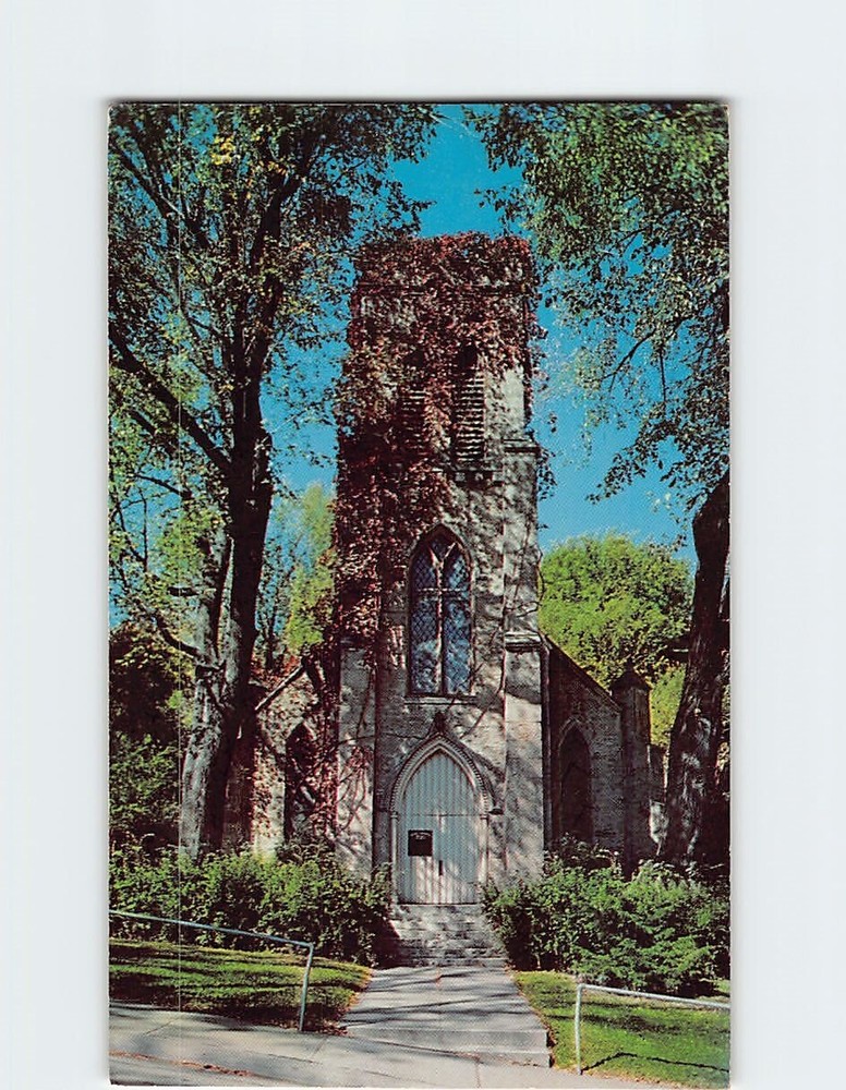 Postcard Grace Episcopal Church Galena Illinois USA North America