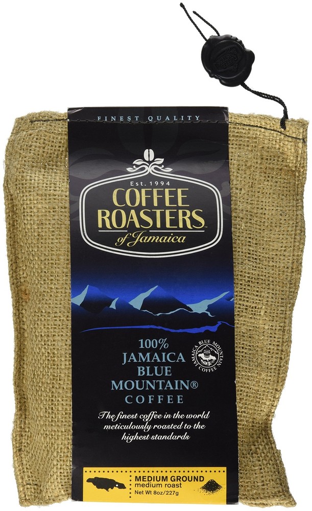 - 100% Jamaica Blue Mountain Ground Coffee (8oz)