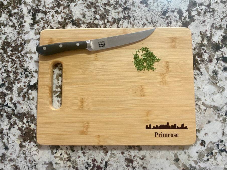 Miami Cutting Board |  Miami Skyline Charcuterie Board | Custom Serving Tray |