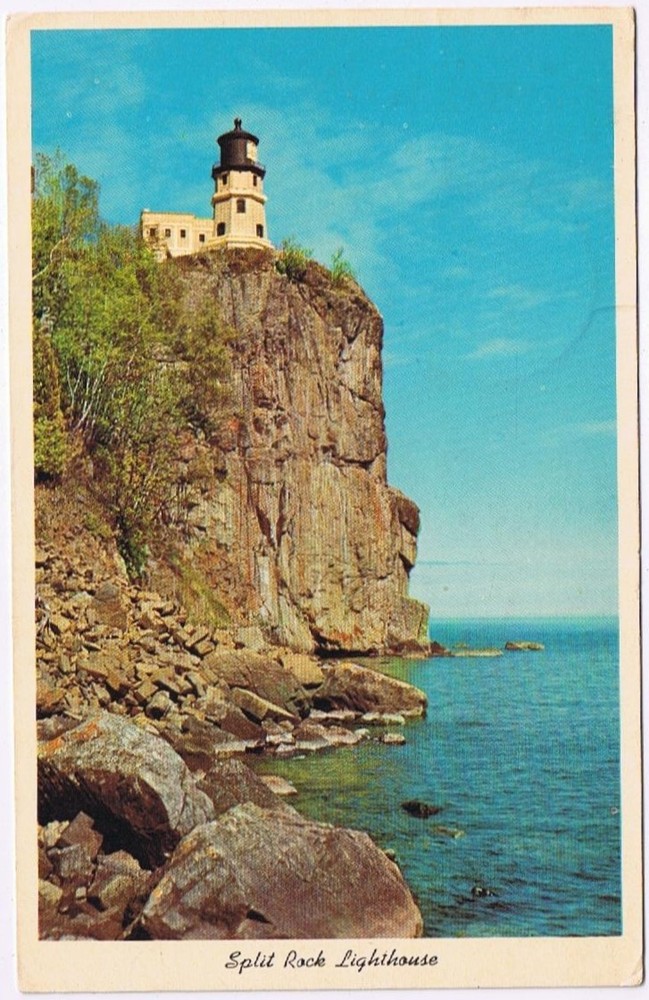 Postcard Split Rock Lighthouse Lake Superior North Shore Drive Minnesota