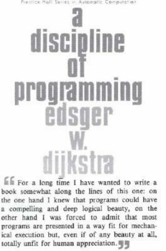 A Discipline of Programming, USED-Acceptable, Edsger W. Dijkstra