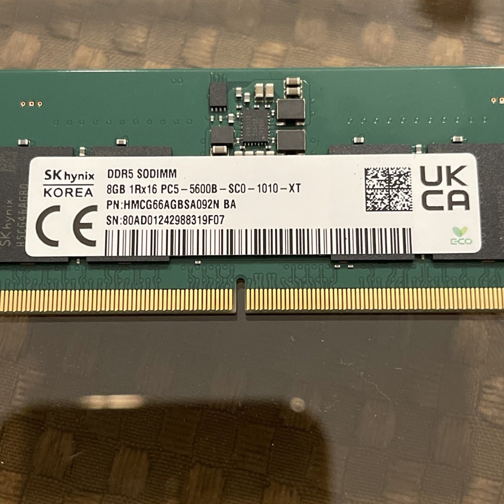 SK hynix PC5-5600B DDR5 SODIMM HMCG66AGBSA092N BA